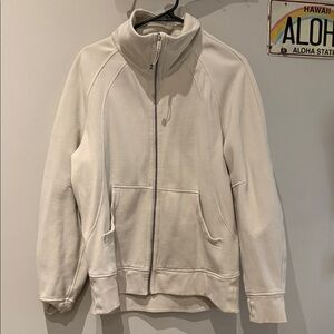 LULULEMON SCUBA Cream Full-Zip Jacket